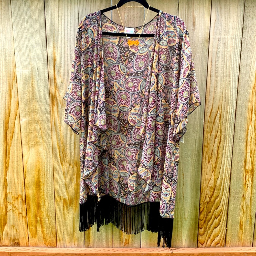 Batik kimono cover up